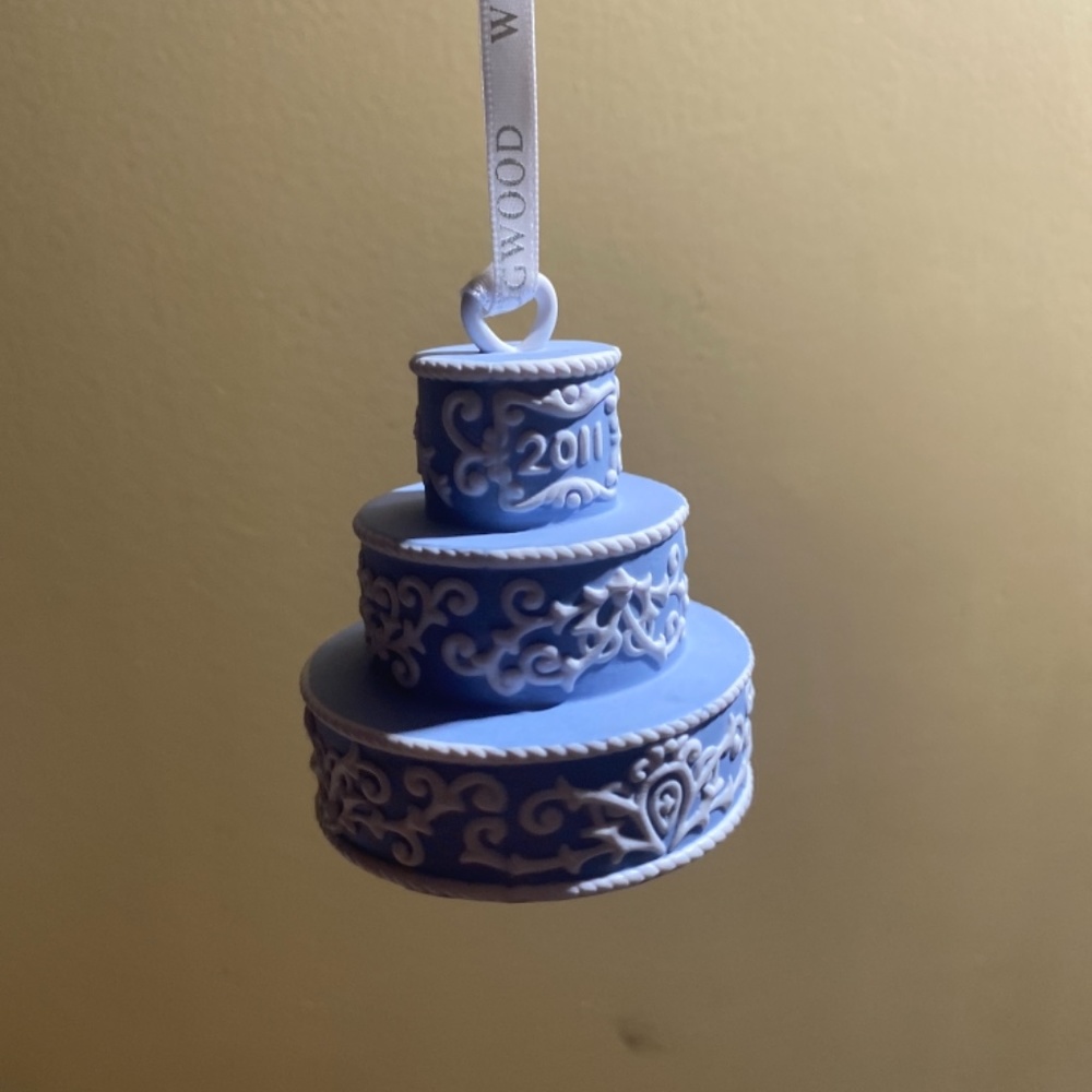 Blue Vintage Wedgewood 2011 First Christmas Ornament